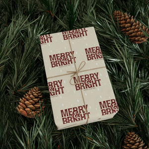 Merry & Bright (thanks to my run) – Wrapping Paper