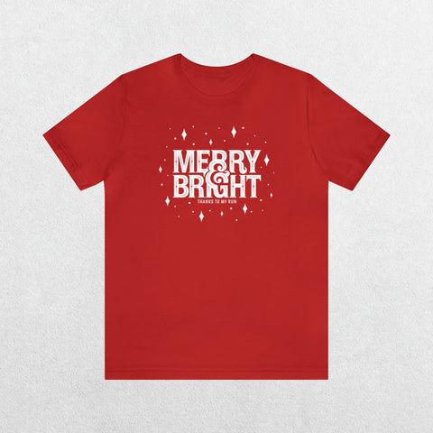 Merry & Bright (thanks to my run) – Unisex T-shirt