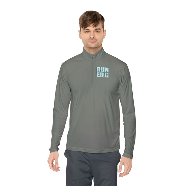 RUN ERG – 6th Anniversary Design – Unisex Performance Quarter-zip Pullover