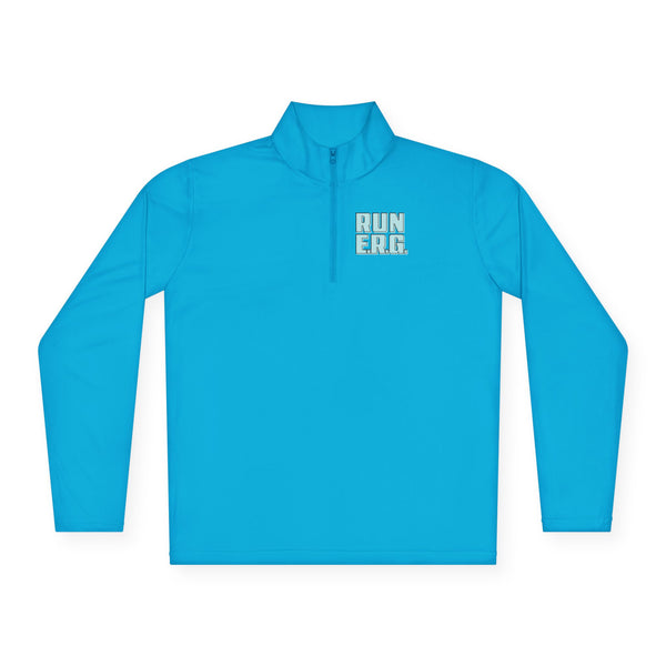 RUN ERG – 6th Anniversary Design – Unisex Performance Quarter-zip Pullover