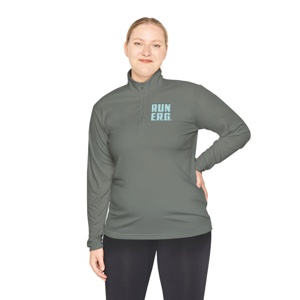 RUN ERG – 6th Anniversary Design – Unisex Performance Quarter-zip Pullover