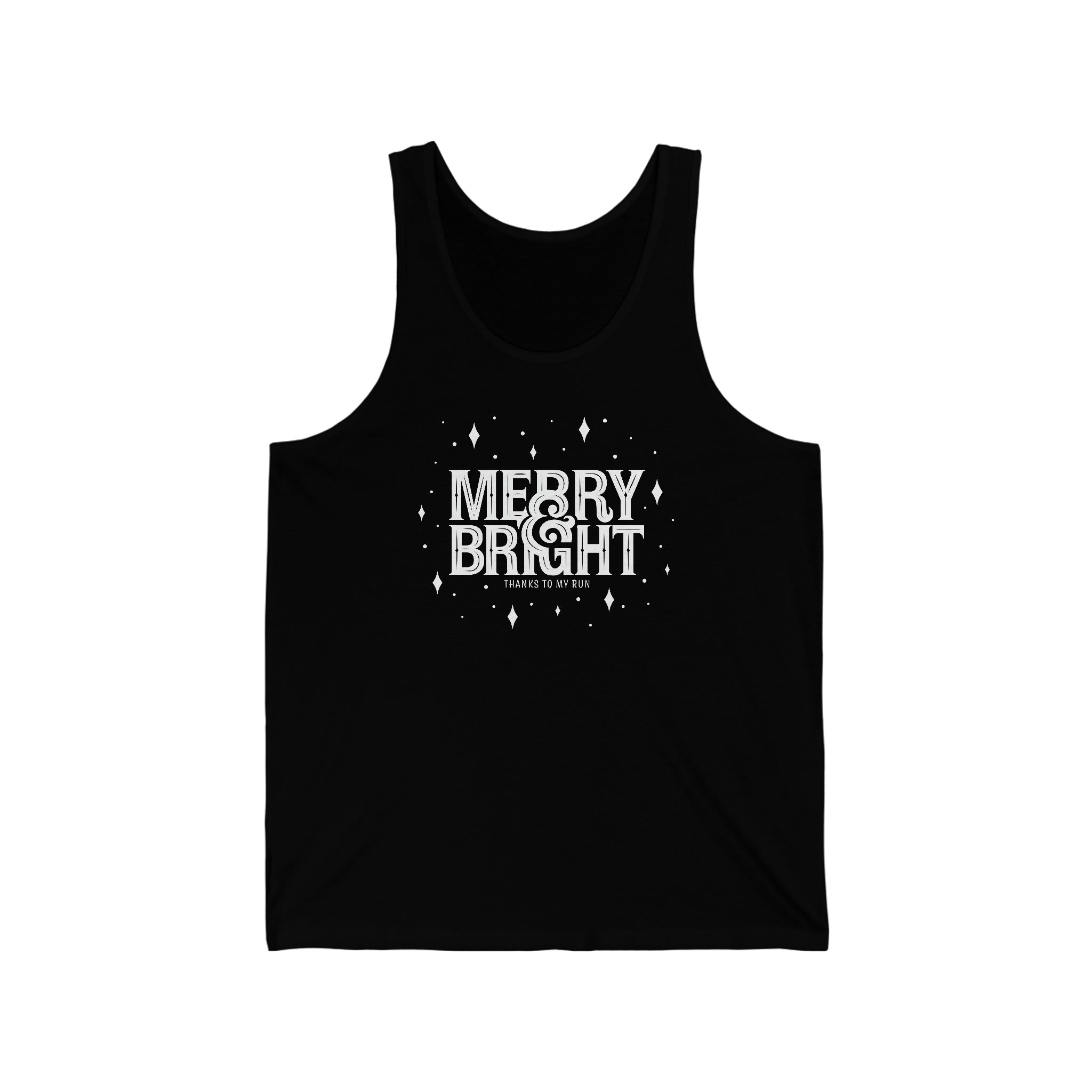 Merry & Bright (thanks to my run) – Unisex Tank Top