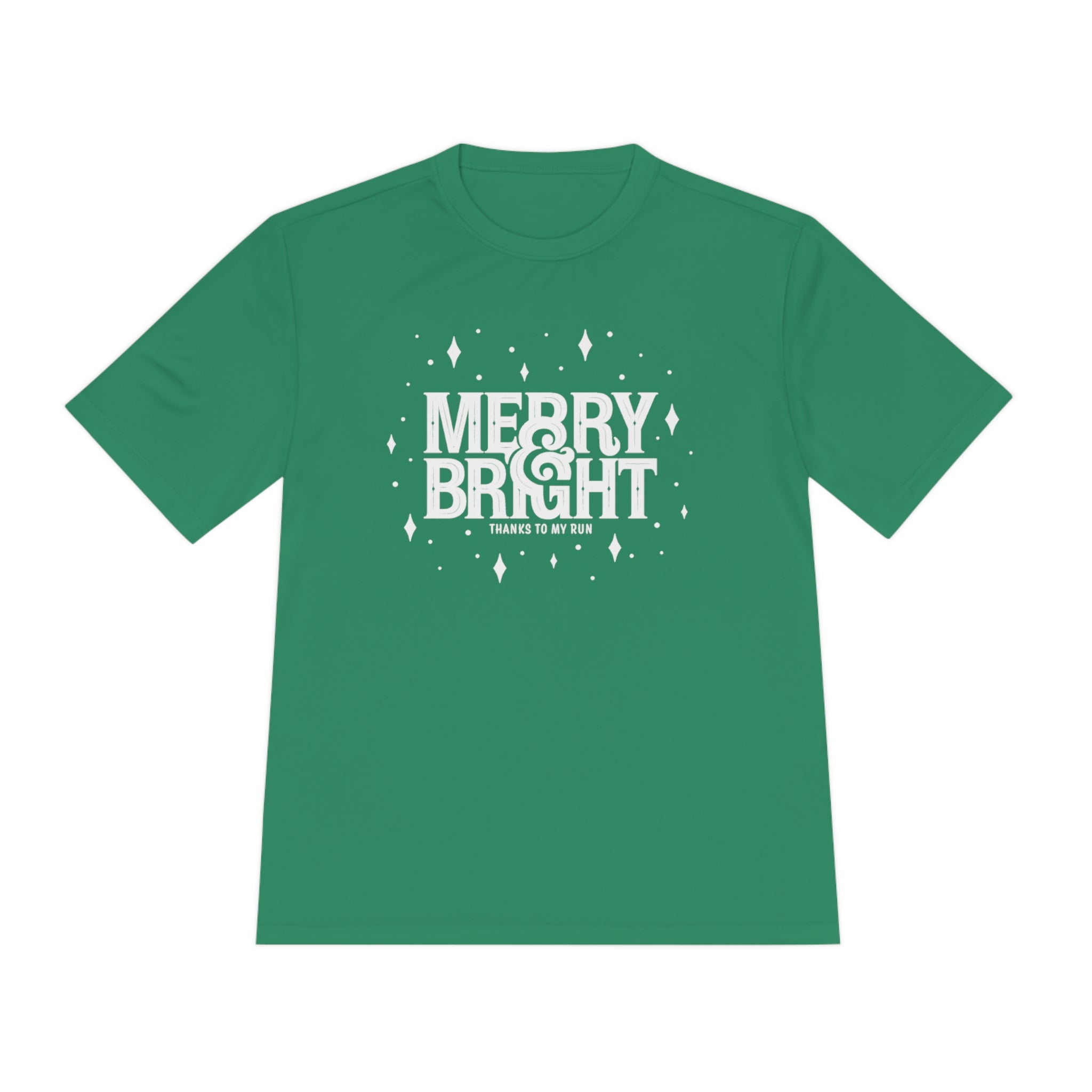 Merry & Bright (thanks to my run) – Unisex Performance T-shirt