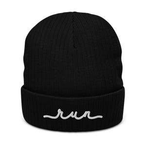 run – Ribbed Knit Beanie