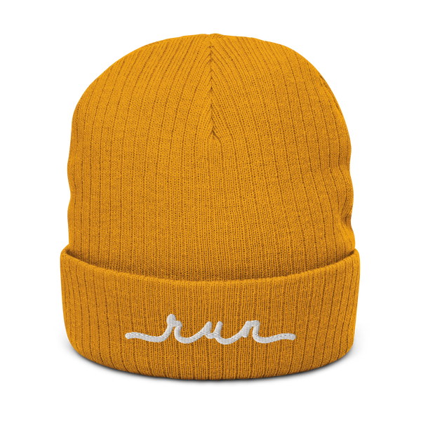 run – Ribbed Knit Beanie