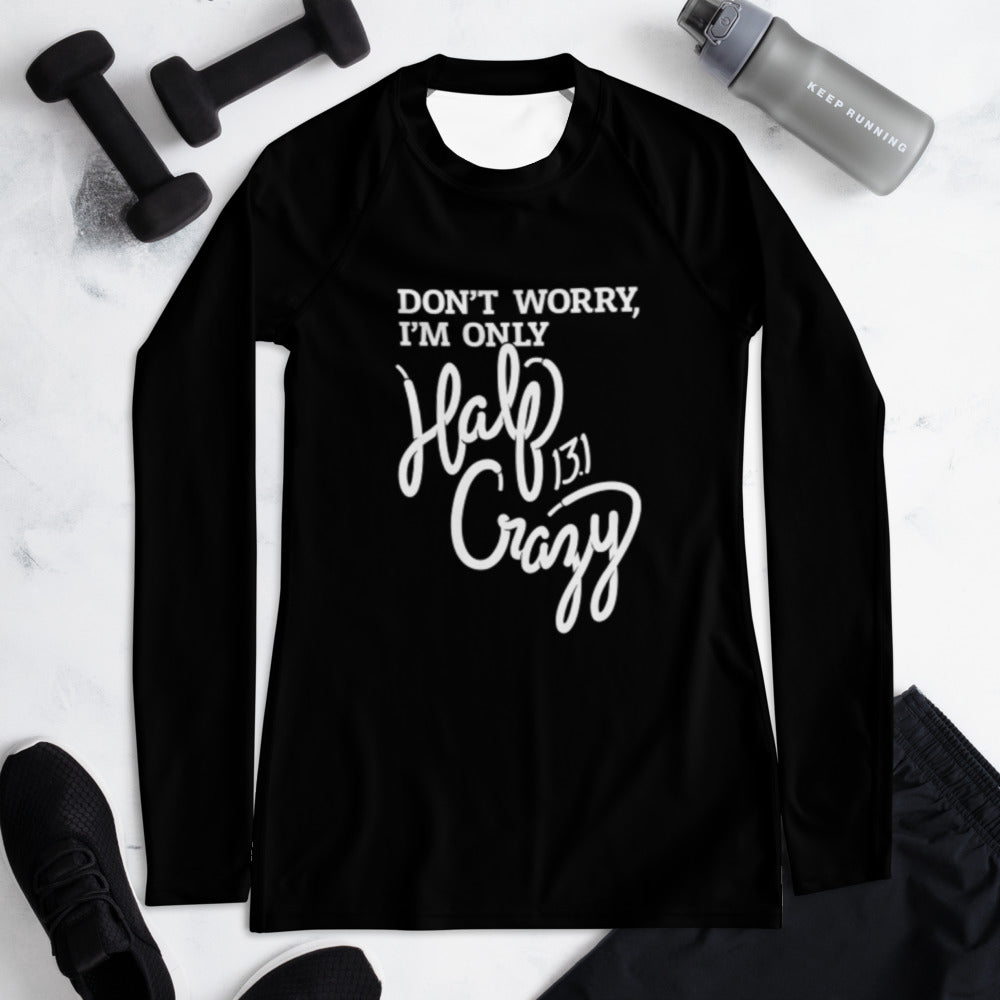 half crazy womens performance long sleeve shirt for running