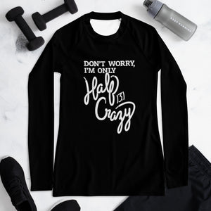 half crazy womens performance long sleeve shirt for running