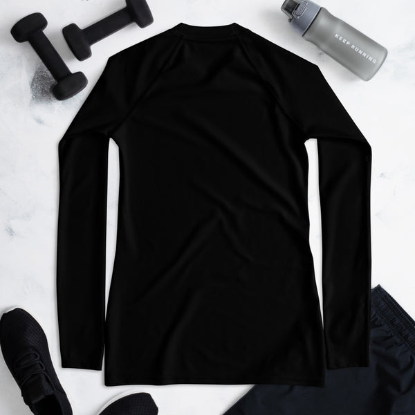 Badass – Half Marathoner – Women's Performance Long-Sleeve Black