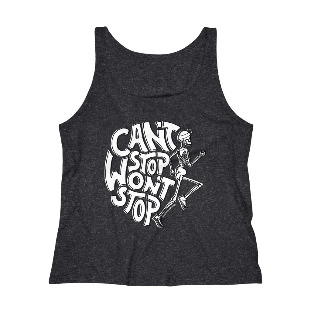 Can't Stop Won't Stop – Running Skeleton – Women's Tank Top