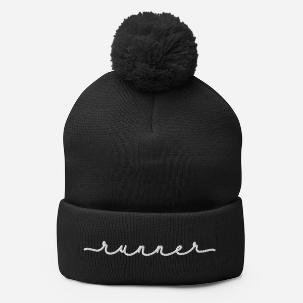 Runner – Solid Pom Beanie