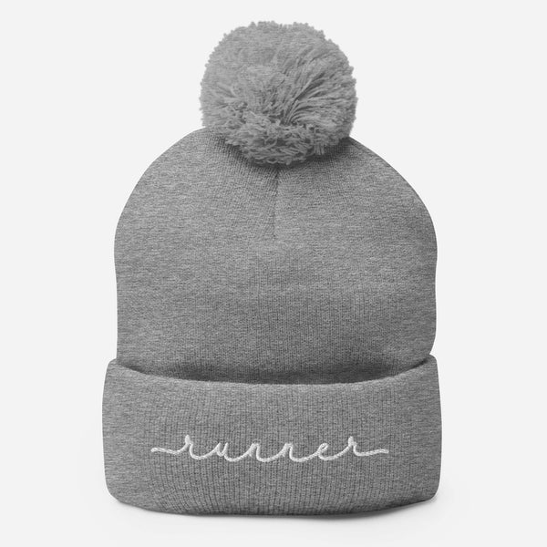 Runner – Solid Pom Beanie