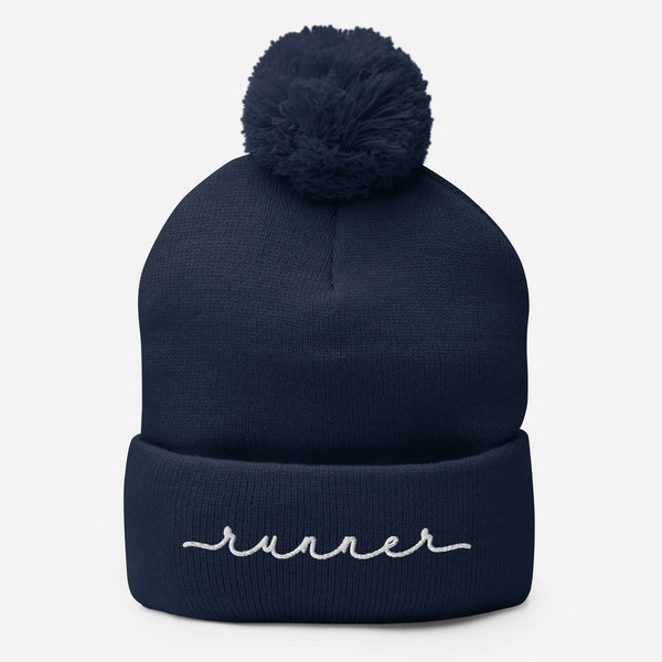 Runner – Solid Pom Beanie