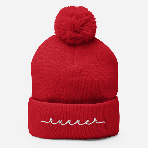 Runner – Solid Pom Beanie